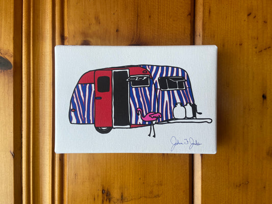 "Vintage Buffalo Trailer" Print